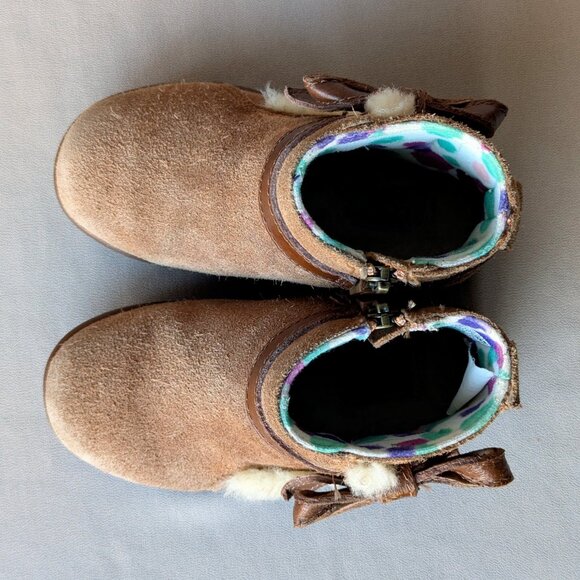 UGGS Libbie Girl's Kids Suede Boots, Size 8 US - Picture 6 of 8